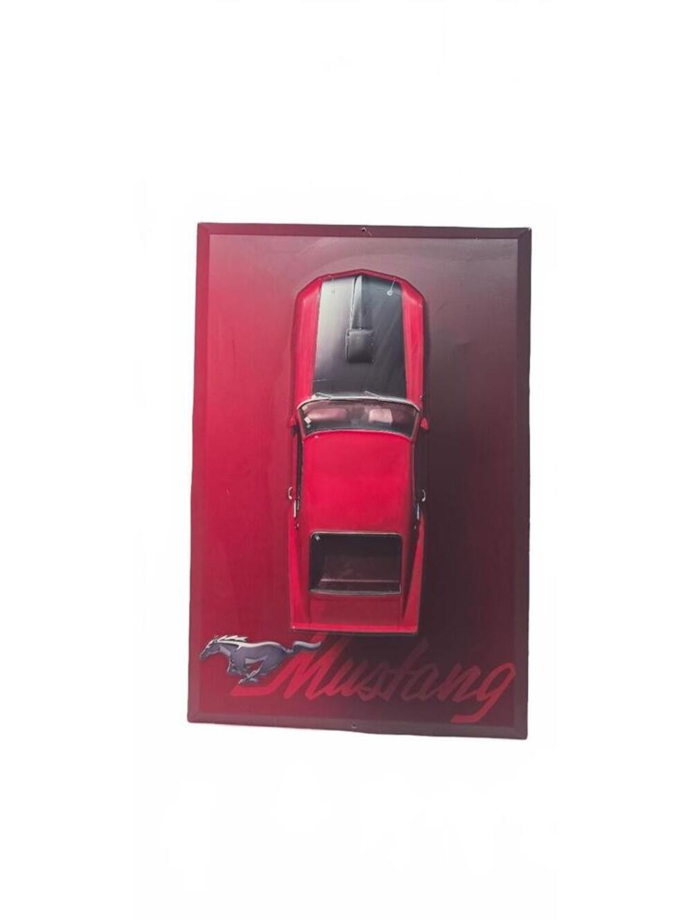 Ford Mustang Red Wall Decor Metal Plaque by Open Road Brands